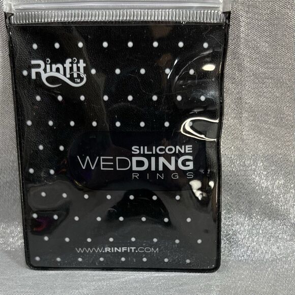 RINFIT Silicone Rings for Couple Soft & Comfortable Wedding Bands W7/M10 - Picture 3 of 9